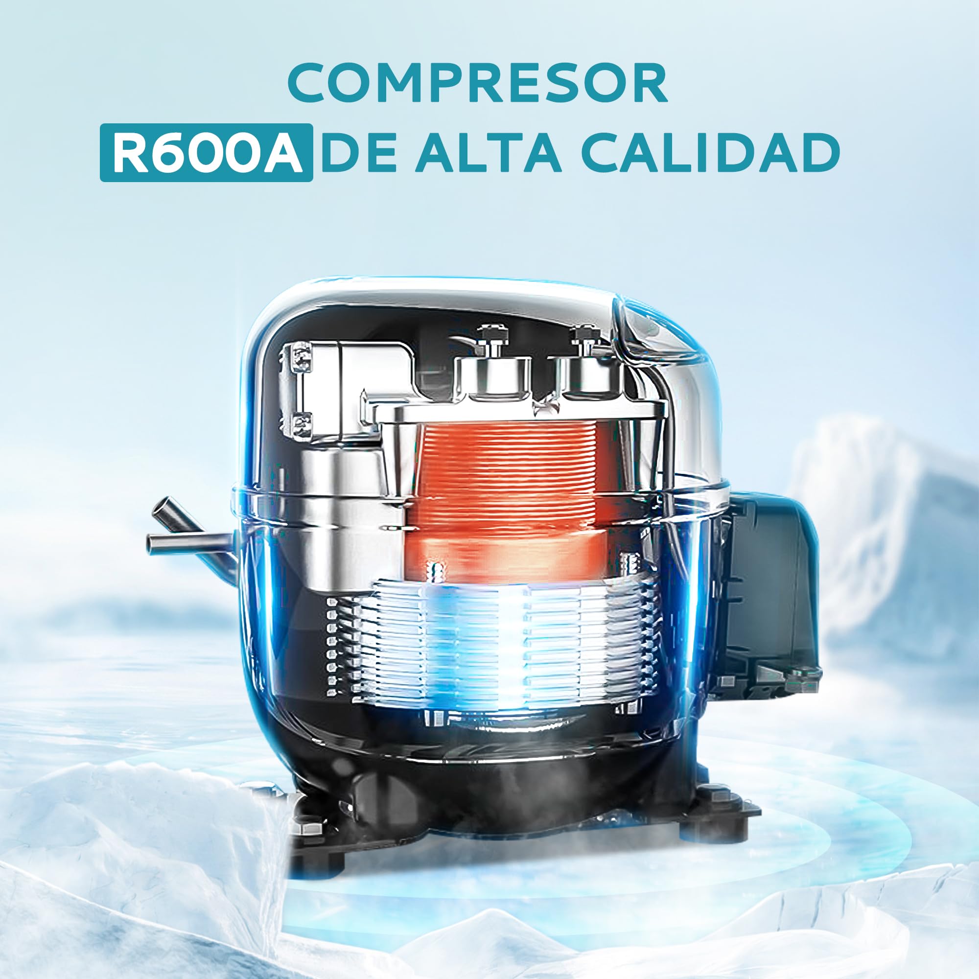 EUHOMY Frigorífico para Bebidas, Mini Frigorifico con Puerta de Cristal, Nevera Pequeña, Refrigerador de Sobremesa para 55 Latas, Mini Fridge para Oficina, 36 Litros, Mini Nevera de Bajo Ruido, Negro