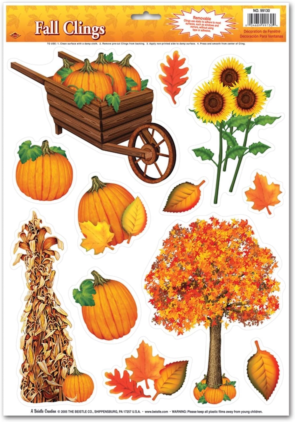 Fall Clings Bundle - Windows and Mirrors Party Accessory Decoration
