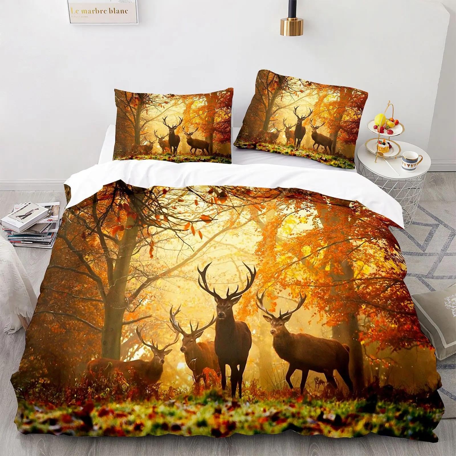 Housse de couette 3D animal et ensemble de literie microfibre douce lit enfant 135x200cm