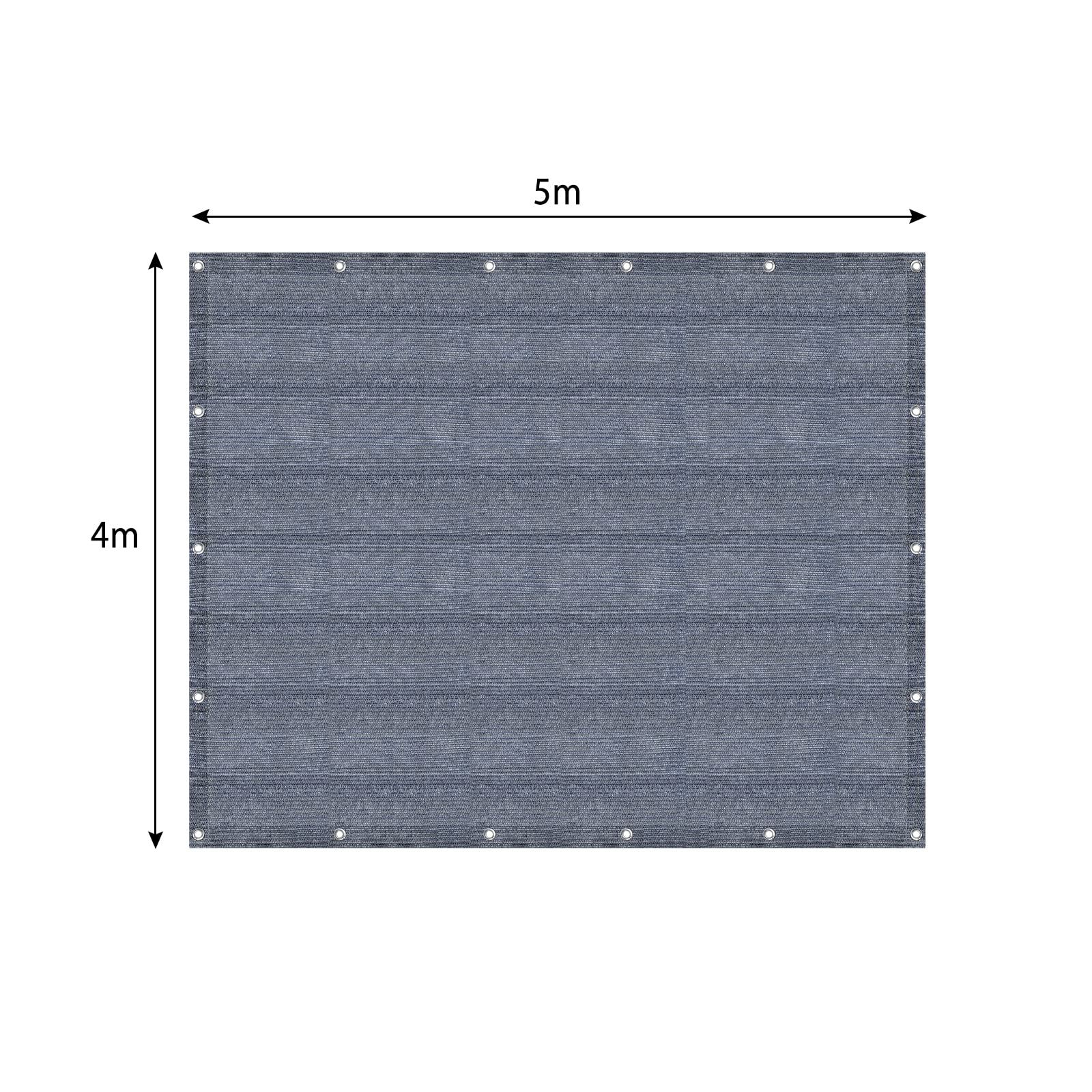XMTECH Dywan namiotowy, wysokiej jakości dywan kempingowy, 400 x 500 cm, podkładka pod namiot, niebiesko-szary, dywan do namiotu, do kampera, z HDPE, mata kempingowa do użytku na zewnątrz, w zestawie