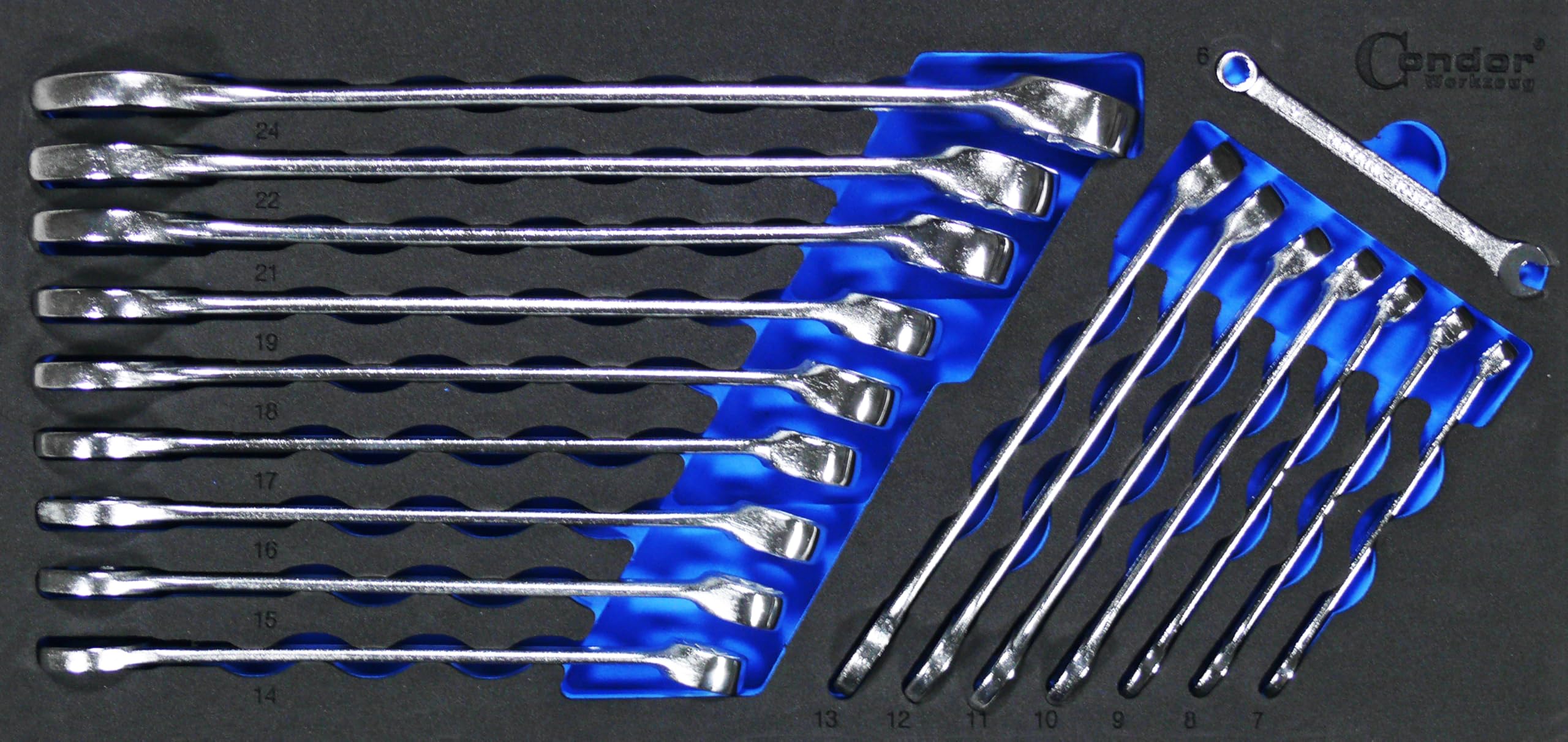 Insert en mousse pour clé polygonale Condor 7321 évite la perte d'outils