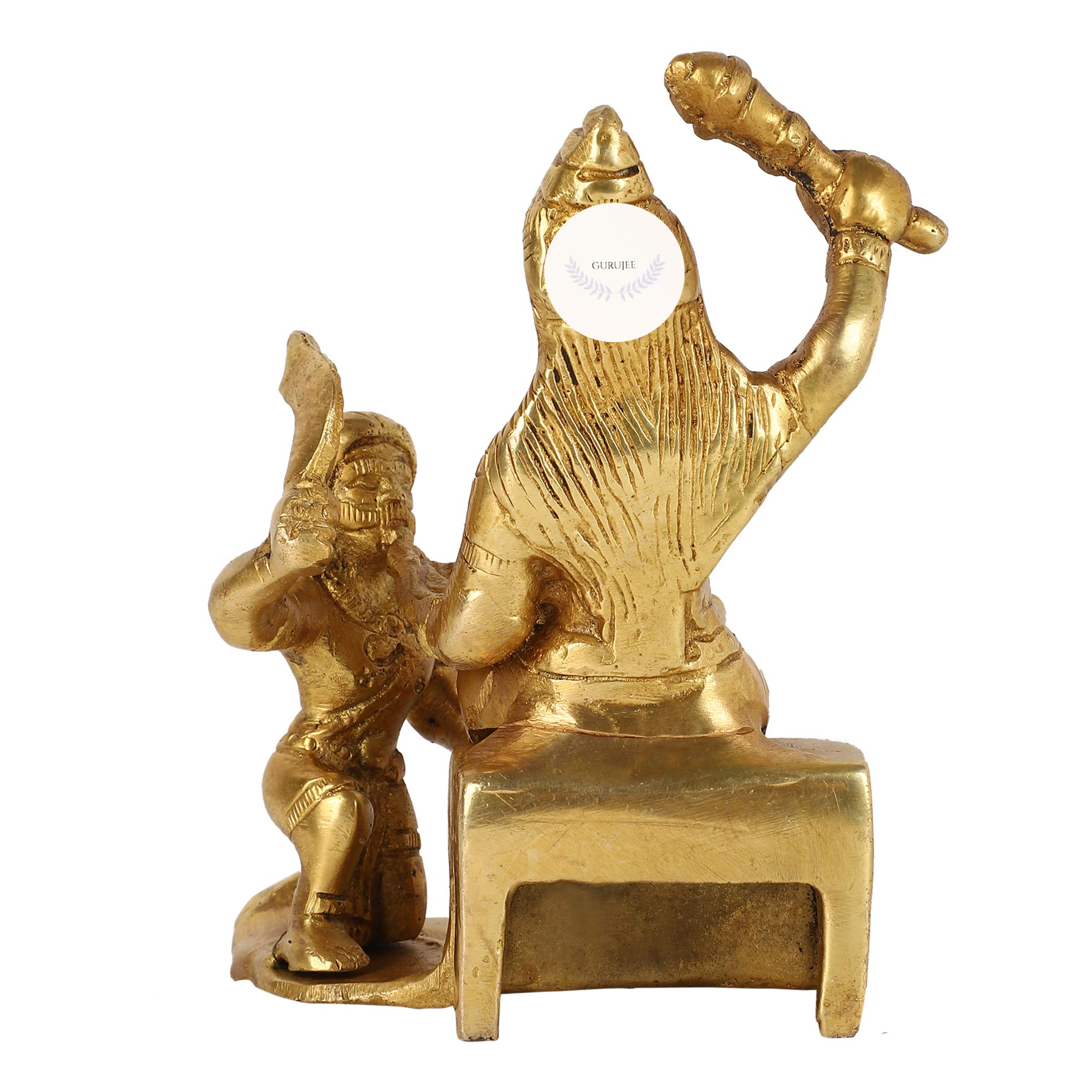 GURU JEE™ Brass Murti Hindu Goddess Maa Baglamukhi Idol Figurine Religious Gifts for Home Decor Pooja Mandir Temple - Image 7 thumbnail