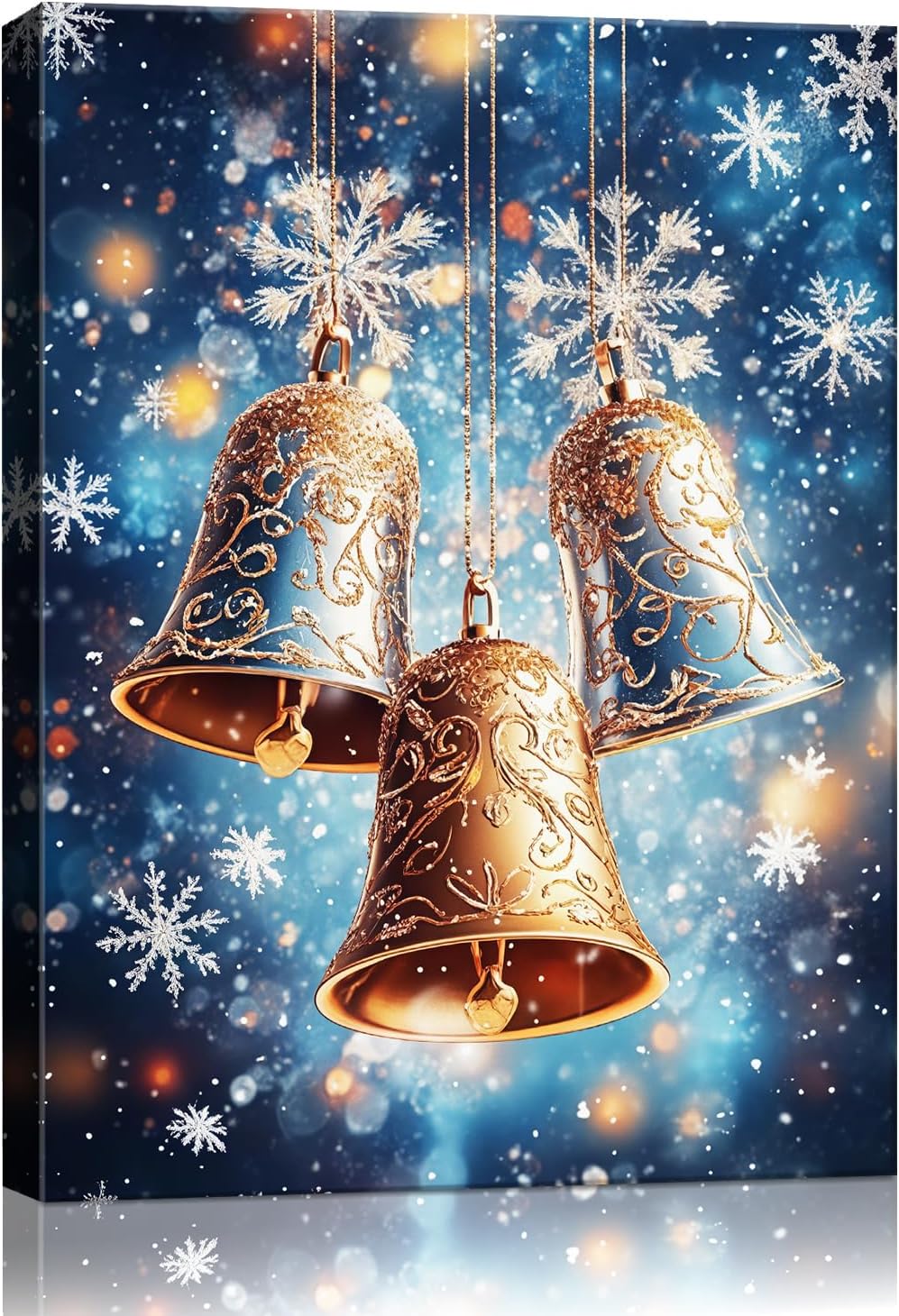 Christmas Wall Art for Living Room,Santa Love Kitties Pictures Wall Decor,Christmas Home Decorations Xmas Painting for Bedroom Bathroom,Xmas Winter Cottage Artworks Gifts for Women Men Friends Family