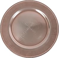 Vista 22 de Simply Elegant Placa de carga de plástico grabada a rayas, placa de servicio para fiestas, cenas, bodas, quinceañeras y eventos, 13 pulgadas