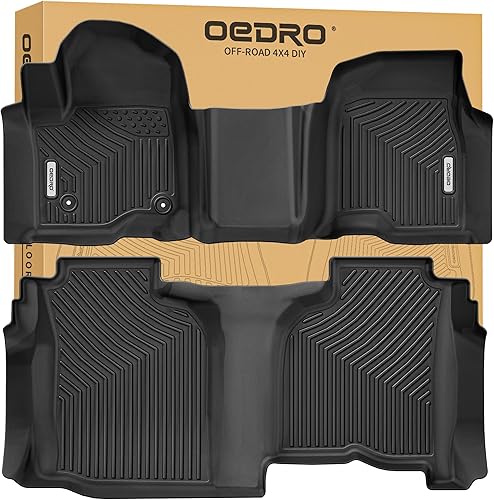 OEDRO Alfombrillas compatibles con Chevrolet Silverado 1500Sierra 1500 2019-2022 con 1er asiento de banco, sin caja de almacenamiento para debajo