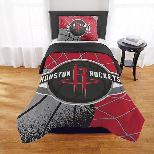 Miniatura 127 de NORTHWEST Atlanta Hawks - Juego de edredón con licencia oficial de la NBA, tamaño matrimonial/queen e individual/individual XL, ropa de cama suave
