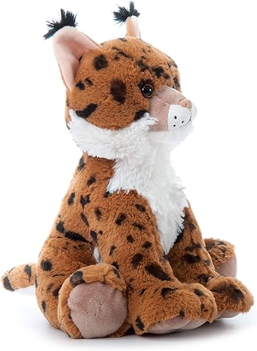 Miniatura 5 de The Petting Zoo Bobcat - Animal de peluche, regalos para niños, animales salvajes del zoológico Onez, juguete de peluche Bobcat de 12 pulgadas