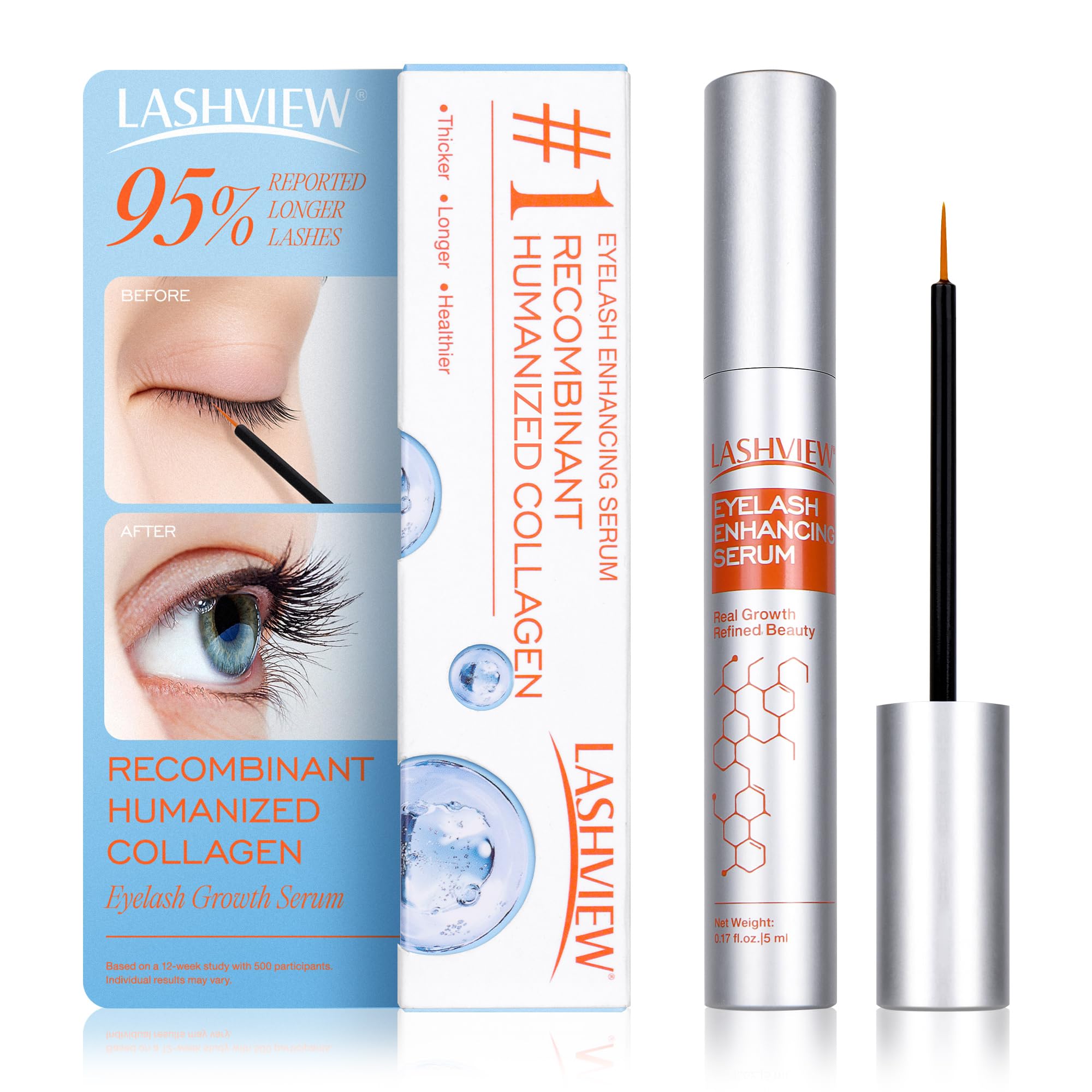 Amazon.com: LASHVIEW Eyelash Growth Serum (0.17fl.oz / 5ml