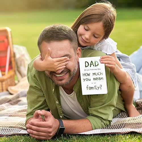 Miniatura 6 de Divertida tarjeta de cumpleaños para papá de hijo hija, tarjeta del día del padre, tarjeta de felicitación de cumpleaños para papá de niños - How