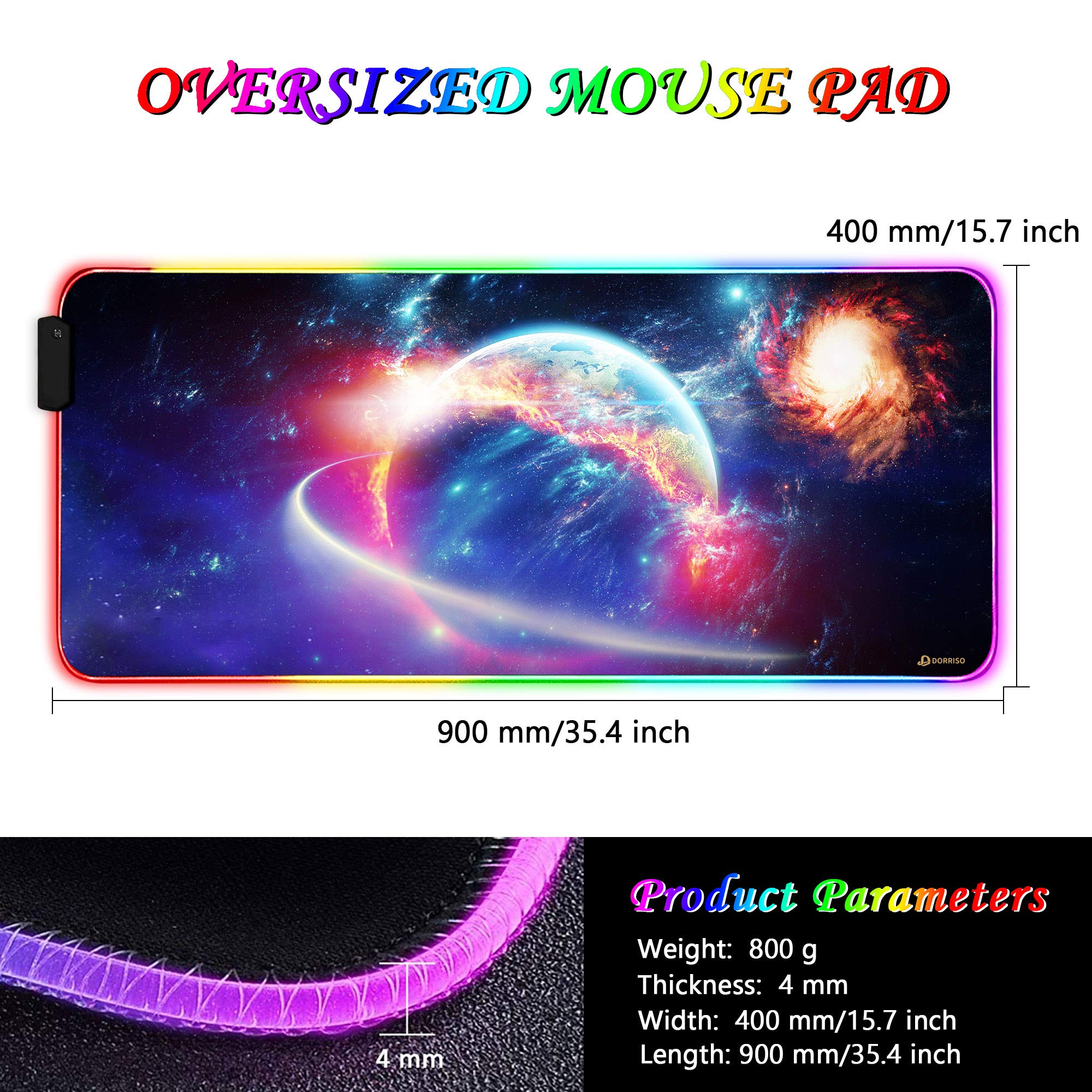 PodkłAdka Pod Mysz PodkłAdka Pod Mysz Do Gier RGB DużA 900x400x4mm 12 TrybóW śWiecenia Rozszerzona PodkłAdka Pod Mysz Led AntypośLizgowa Gumowa Podstawa Klawiatura MięKkie PodkłAdki Pod Mysz PodkłAdka Pod Mysz Do Gier