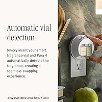 Vista 5 de Pura - Smart Home Fragrance Device Starter Set - Pura 4 - Scent Diffuser for Home - Includes Fragrance Aroma Diffuser - Square Box, Linens & Surf