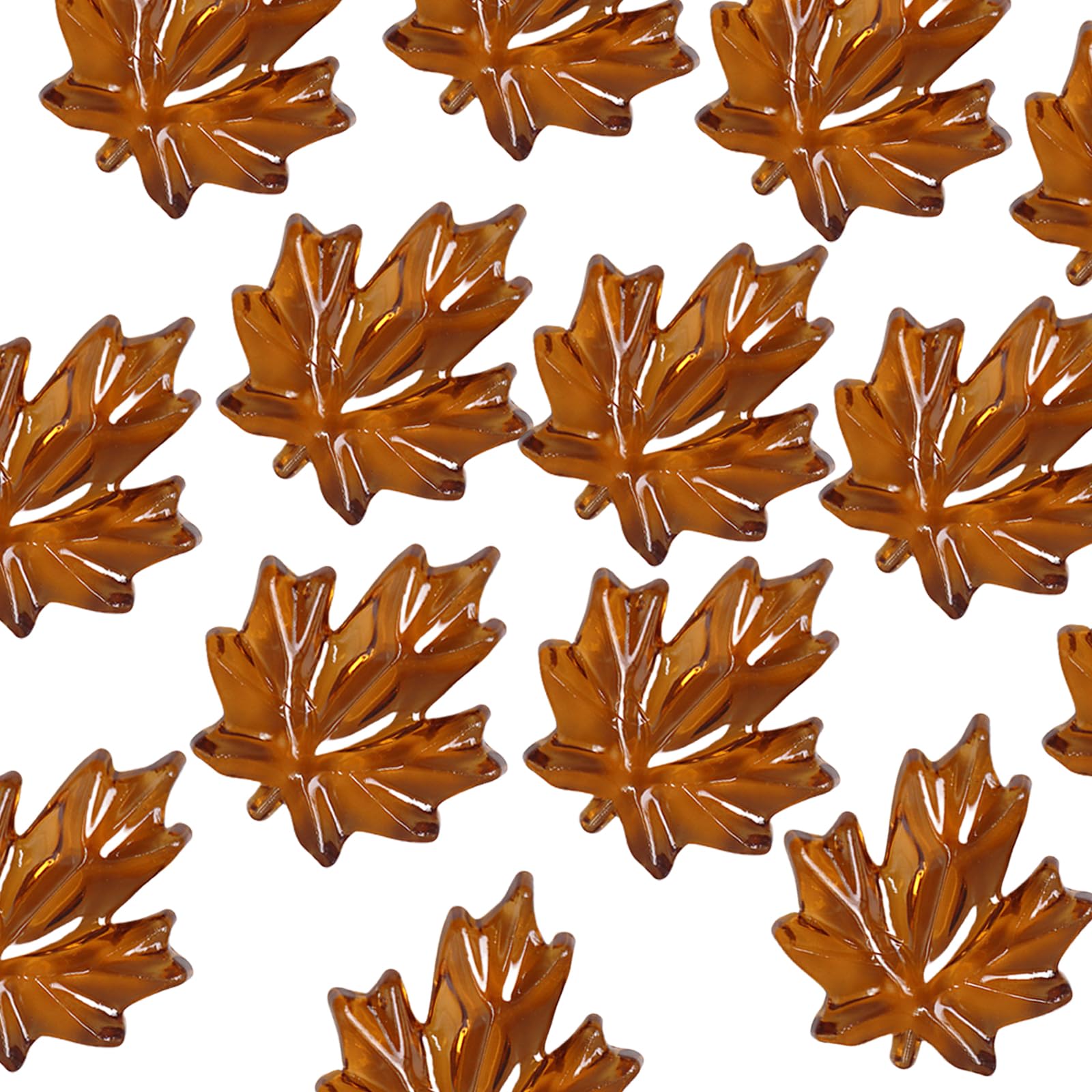 120pcs Harvest Festival Acrylic Maple Leafs for Thanksgiving Table Fall Decoration Festives Home Embellishments Thanksgiving Decorations