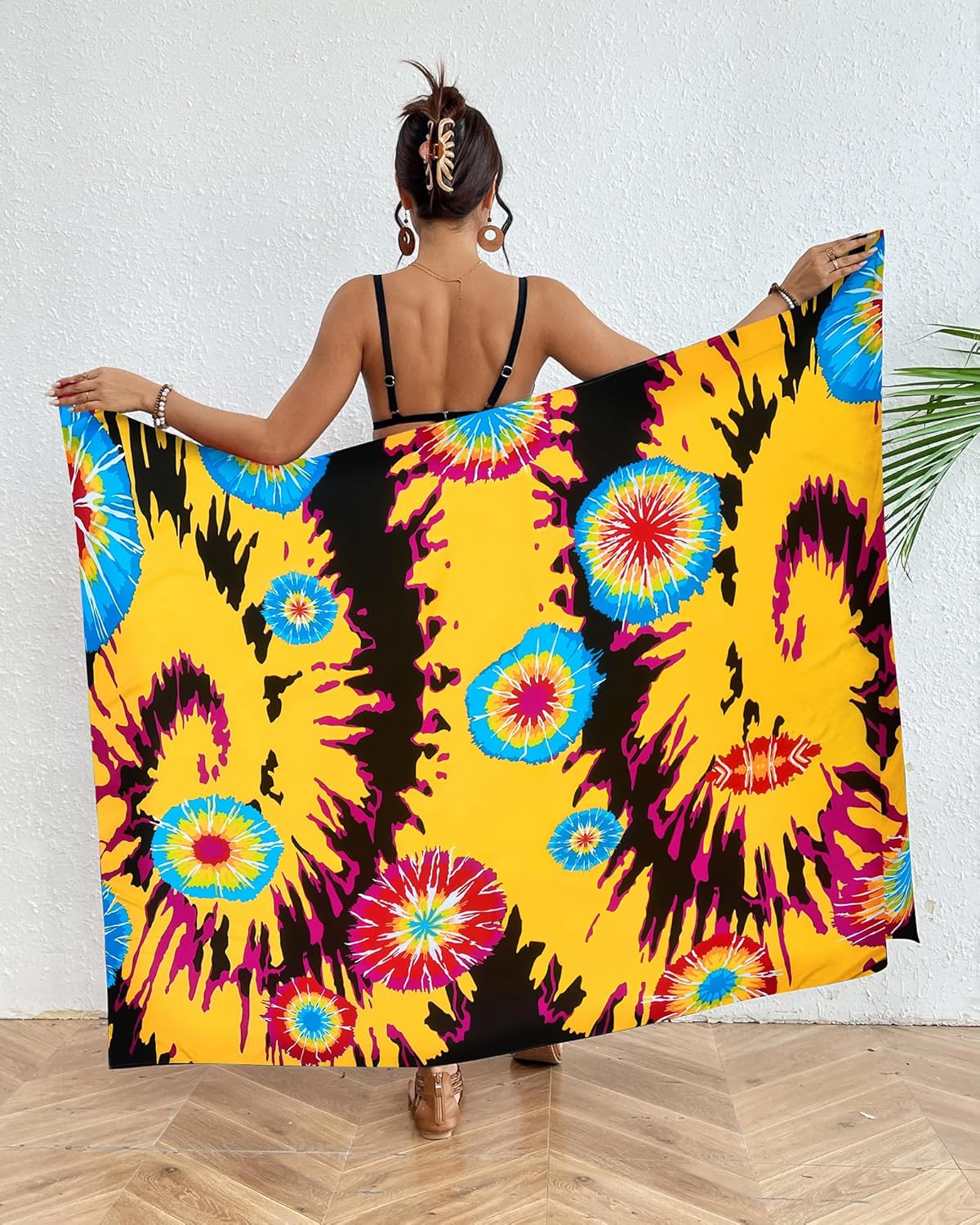 Bsubseach Women Sarong Swimsuit Coverups Long Pareo Bikini Wraps Skirt Beach Bathing Suit Cover Up - Image 8