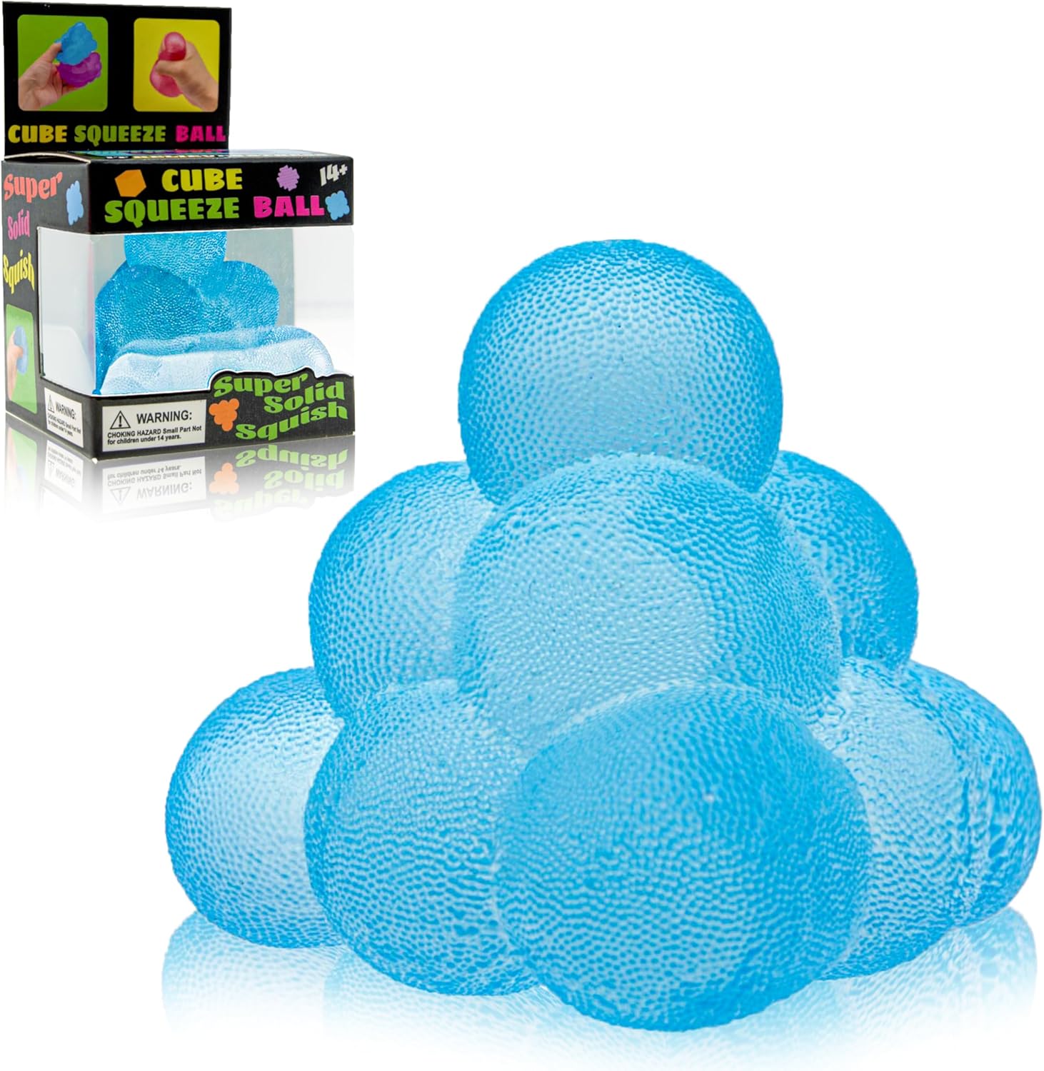 Funny Squeeze Fidget Toy, Slow Rebound Squishy Stress Relief Toy with Tactile Fun, Multi-Ball Stack Tactile Anxiety Relief Desk Fidget for Adults & Kids