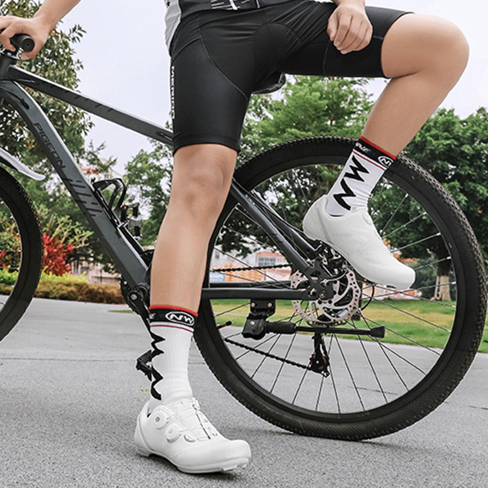 Zapatilla de Ciclismo Carretera para Hombre, Zapatos Bicicleta de Carretera Compatibles con SPD/SPD-SL Lock System Unisex Respirables