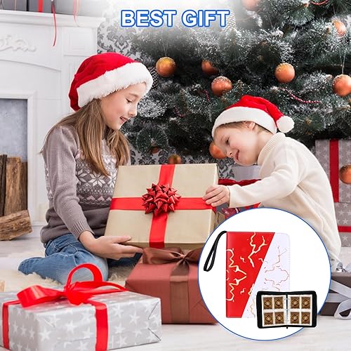 Vista 11 de Álbumes coleccionables para tarjetas coleccionables, carpeta de 4 bolsillos, funda de 400 bolsillos, carpeta de tarjetas de poliuretano con Blanco