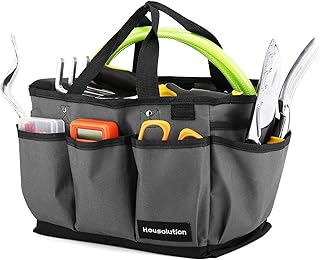Housolution fourre-Tout, Outils de et Sac de Rangement pour la Maison avec Poche, Portable et réutilisable, Gris et Noir, Vert