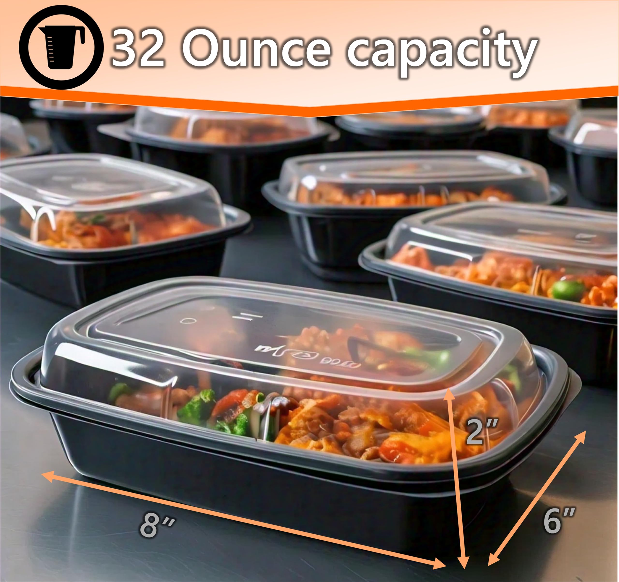 Snapklik.com : Clear Plastic Takeout Containers - Durable And Sturdy ...