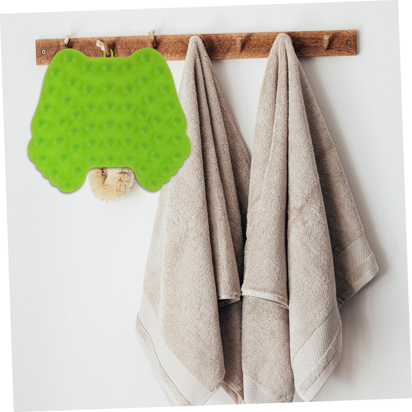 PLAFOPE Limpiador De Pies De Silicona Antideslizante Para Ducha y Baño Cepillo De Masaje De Pies
