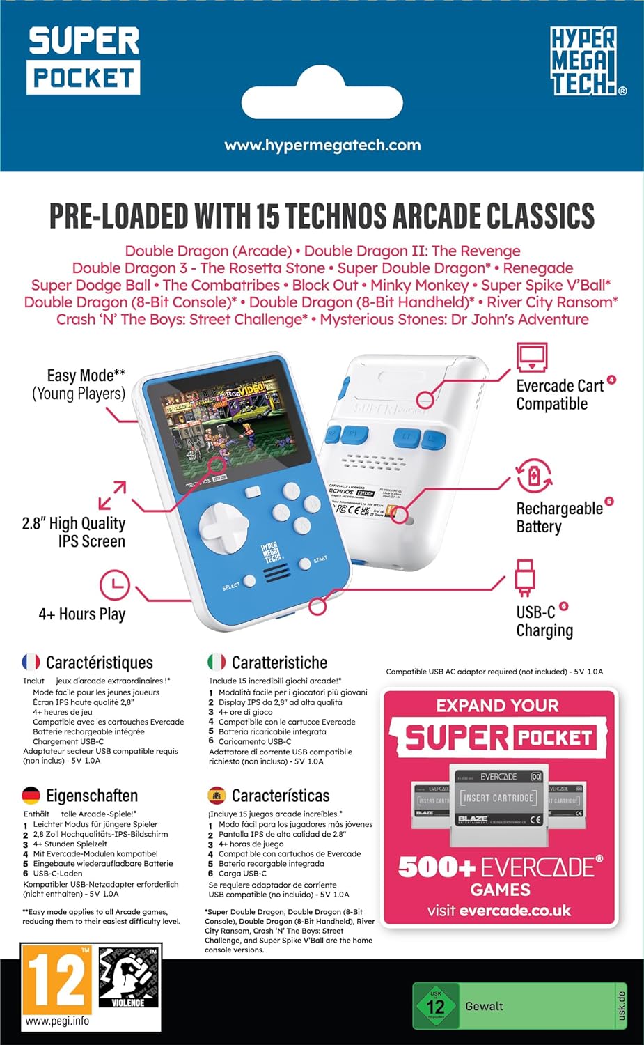 Blaze Evercade Technosスーパーポケット。 Blaze Entertainment