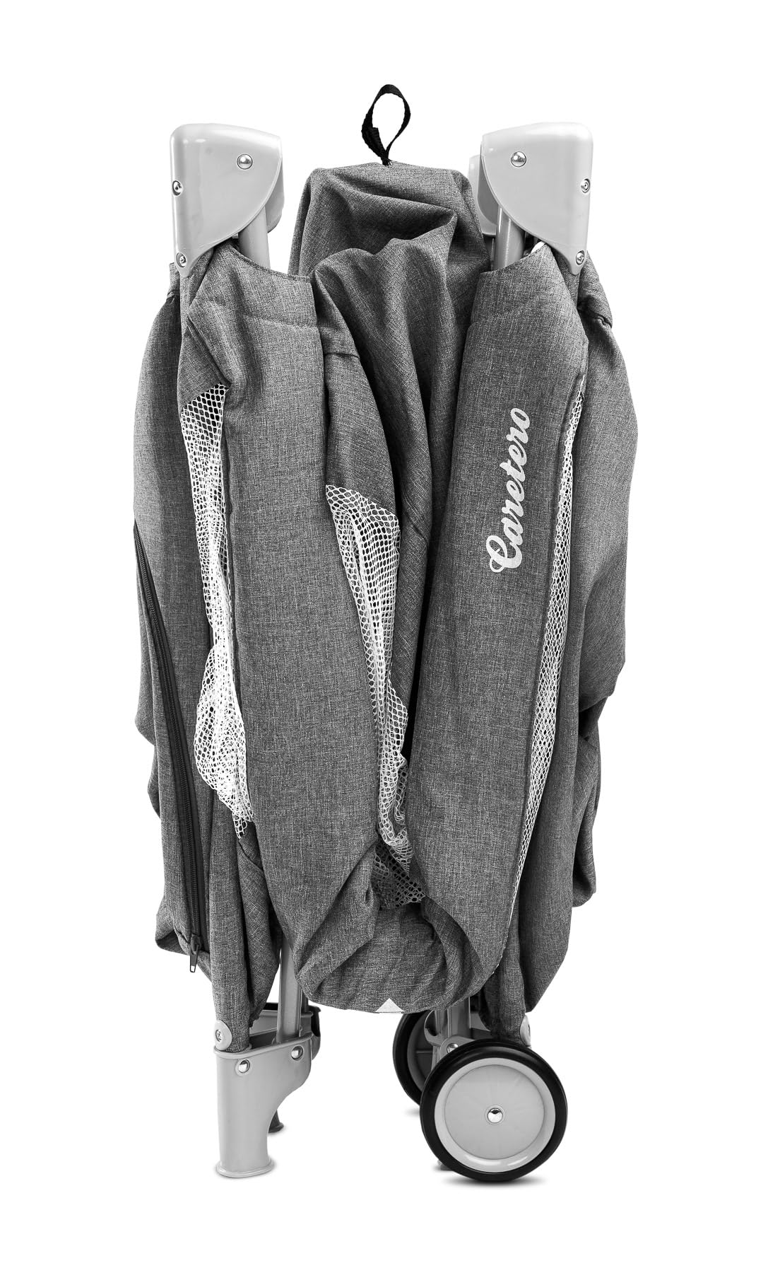 CARETERO Kinderreisbedje Sleutelreisbedje Met Matras 120x60cm Opvouwbaar Kinderbabyreisbedje Stabiele Voeten Draagtas Voor Kinderbedje Kinderen Tot 15kg 64x125x74cm Grafiet 1696553563