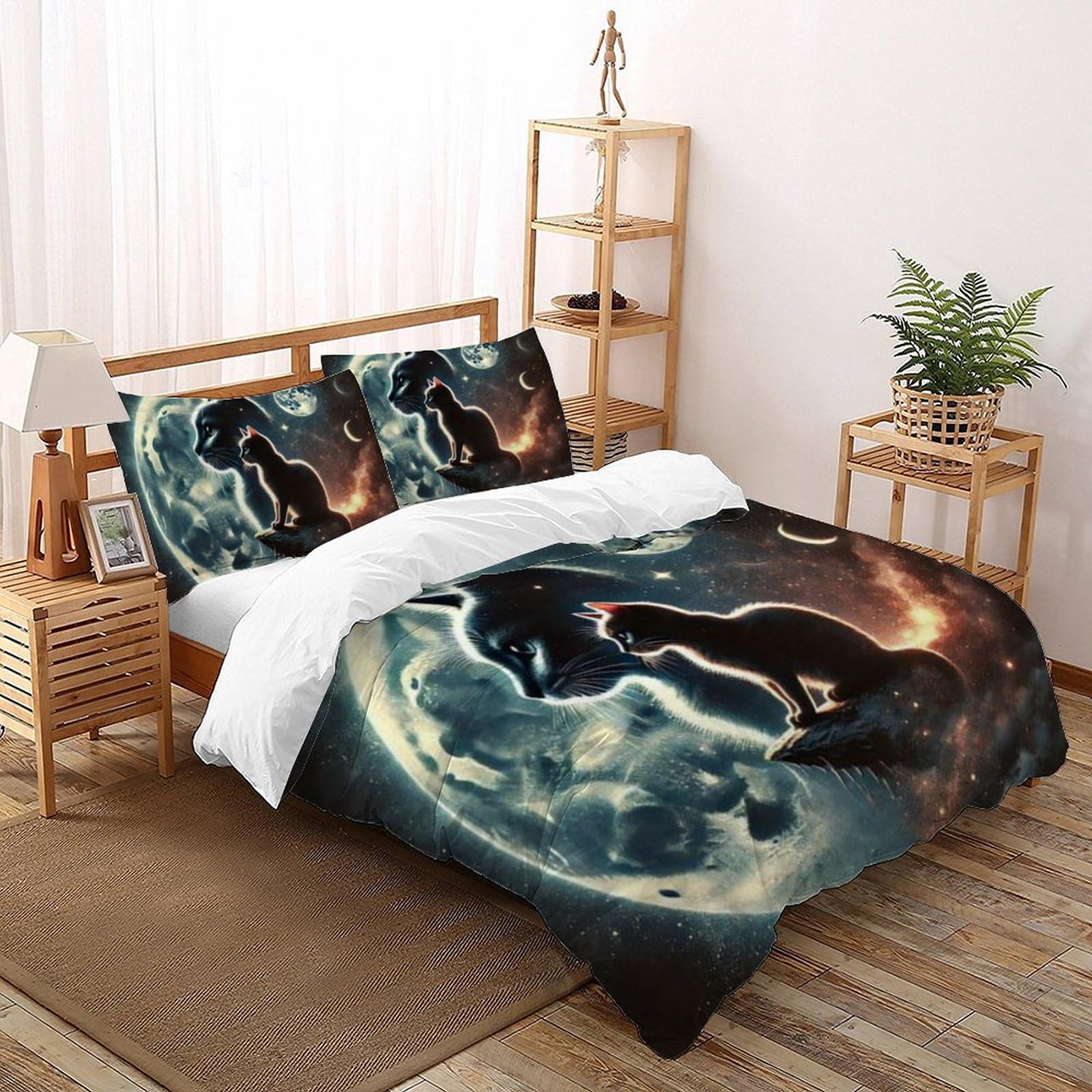 Housse de couette Super King Animaux Land 3D en microfibre
