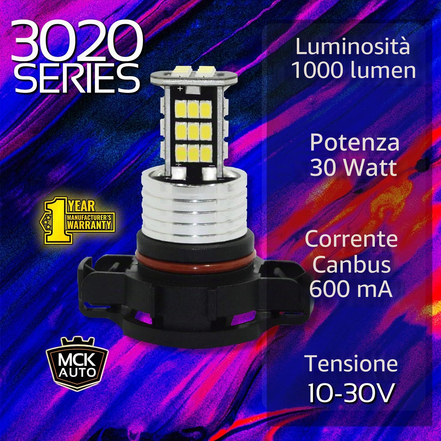 Sostituzione per H16 PS19W LED CanBus Set di lampadine bianche molto chiare e senza errori compatibili con A3 8P