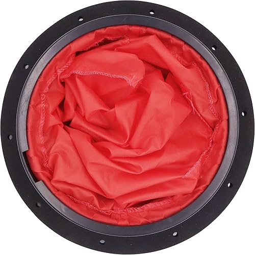 Miniatura 5 de Escotilla de cubierta negra de 8 pulgadas con bolsa de almacenamiento Kit de placa para kayak, barco, pesca, aparejo