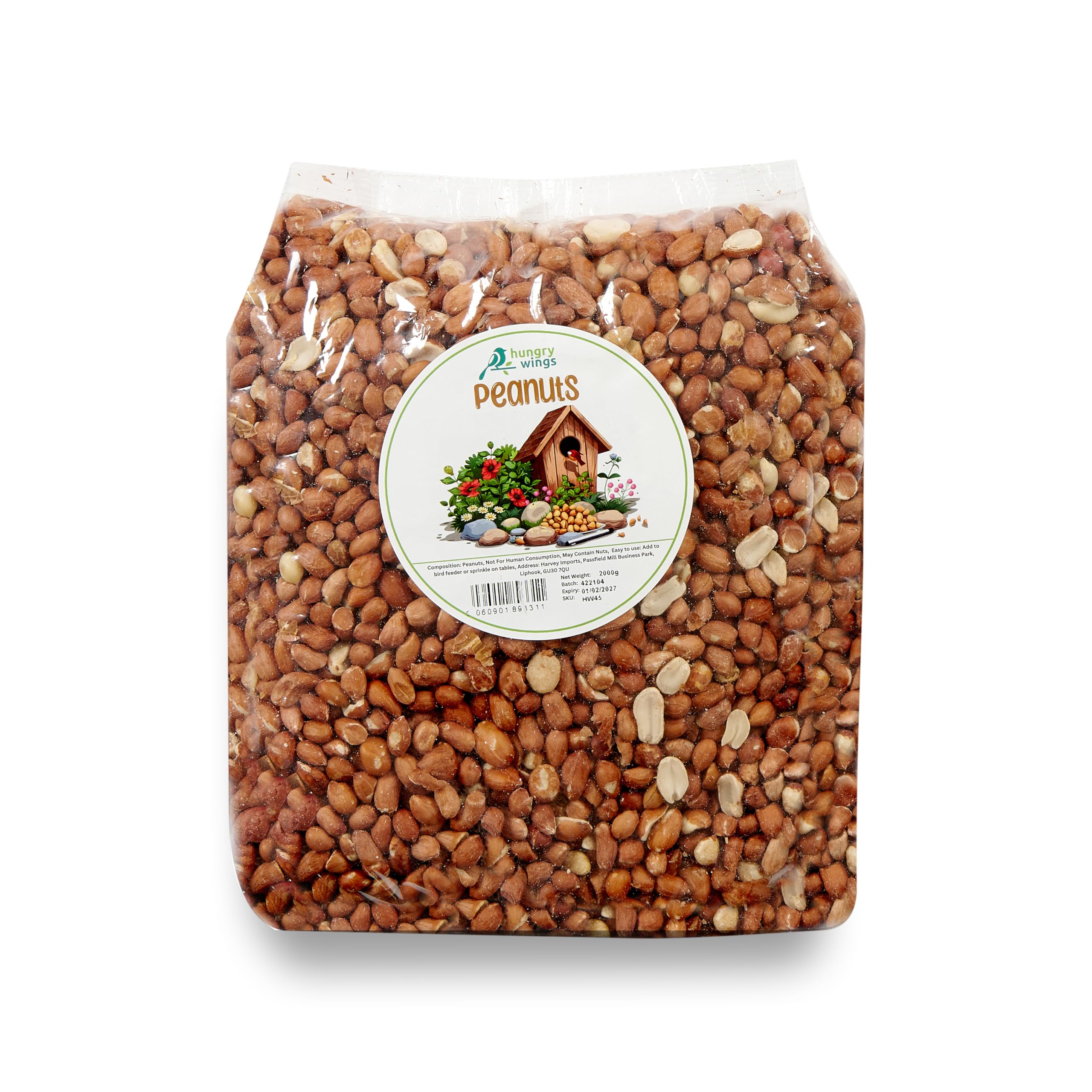 Wild Bird Food (2kg, Peanuts)