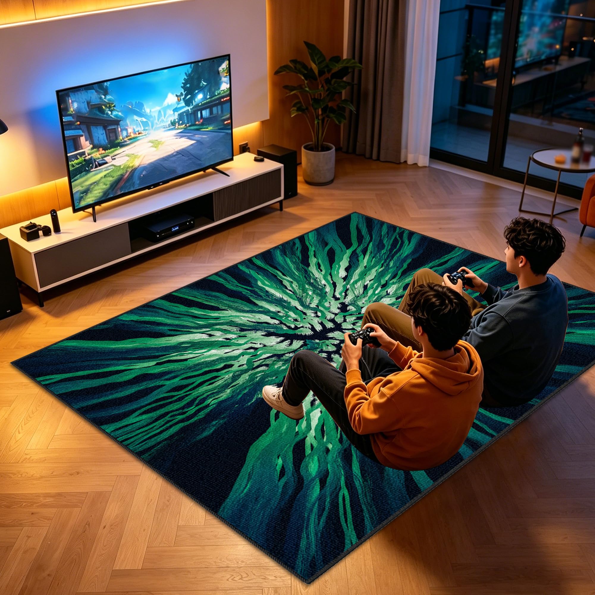 Dywan do sypialni do gier Mata do gier na krzesło komputerowe 80 x 140 cm Antypoślizgowy dywan krzesło do gier na salę zabaw Dywan do salonu dla graczy Chłopiec