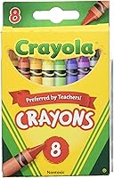 Crayola Crayons 8 Count, Case of 48 Packs - Vibrant True Colors, Double-Wrapped Durable Art Supplies for Kids