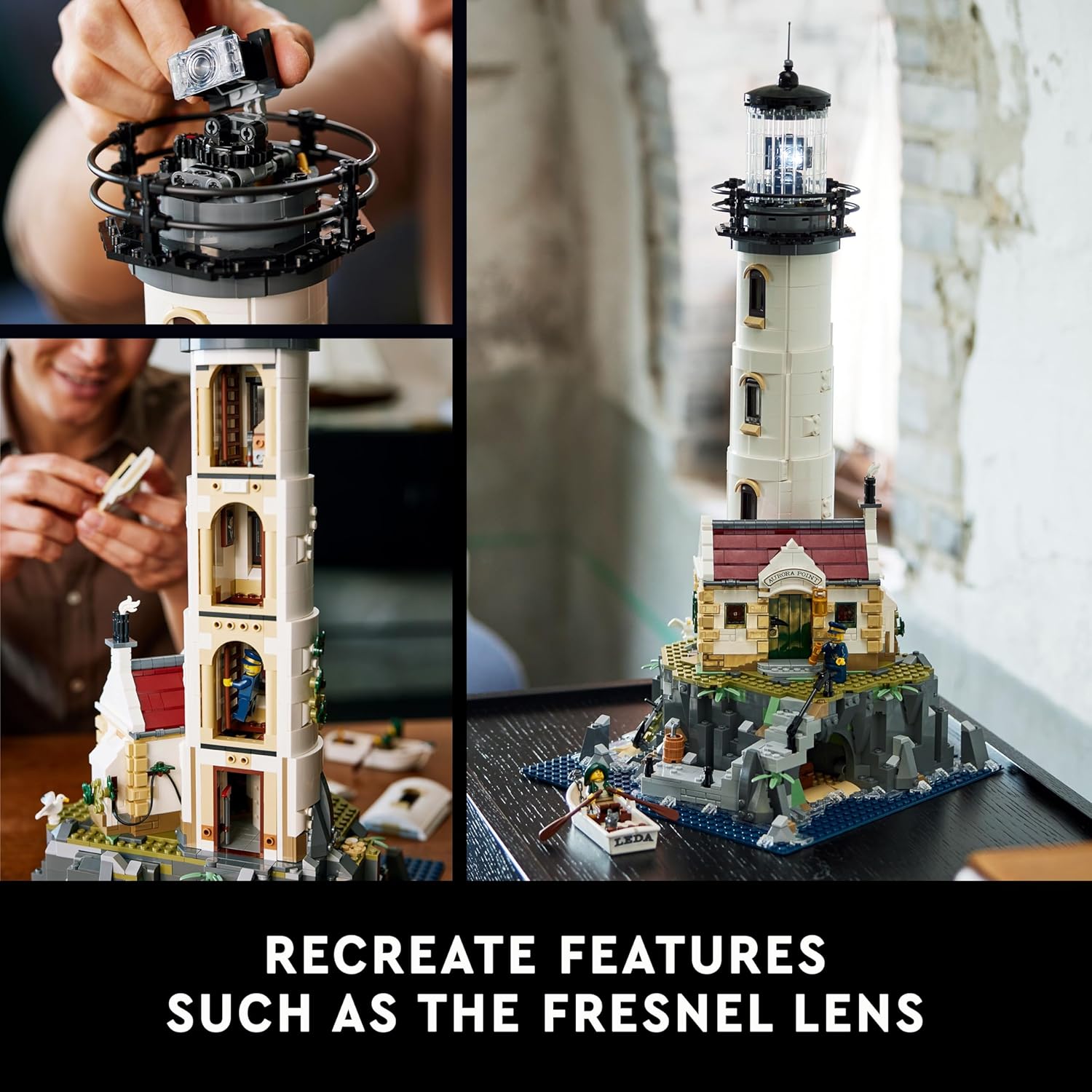 Lego® Ideas Motorised Lighthouse 21335 Building Kit; Buildable Display Model for Adults