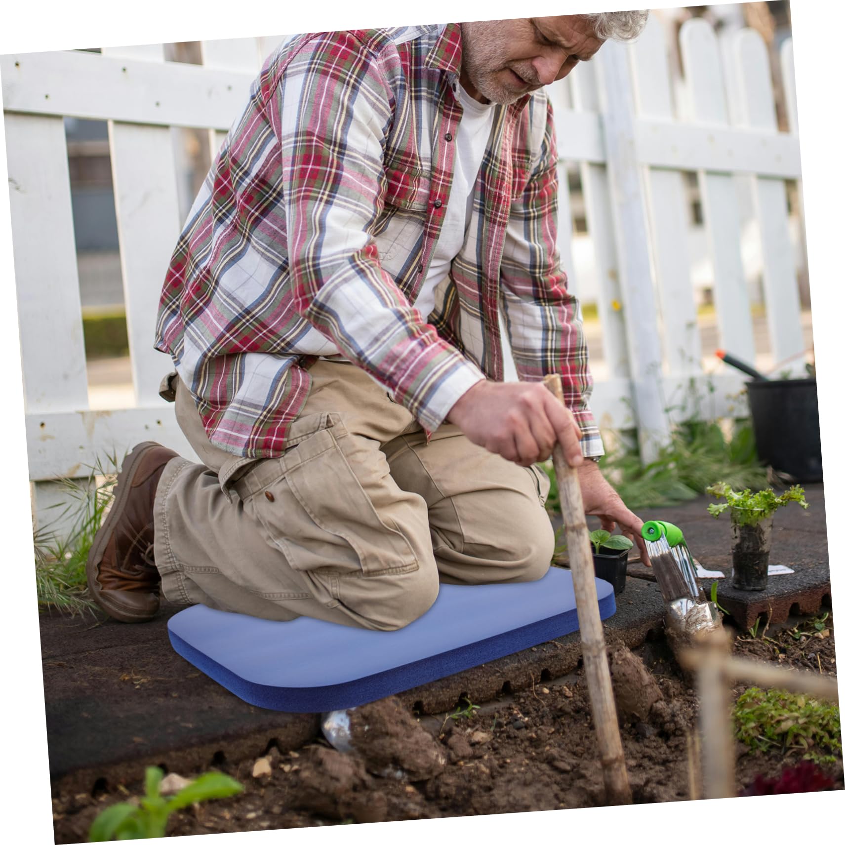 TOYANDONA Lavorare in Ginocchio Pastiglie Inginocchiatoio da Bagno Inginocchiatoio da Giardino Tappetino Portatile Pavimento del Cuscino Tampone Ginocchiera da Bagno Pad in Ginocchio Nr Blue