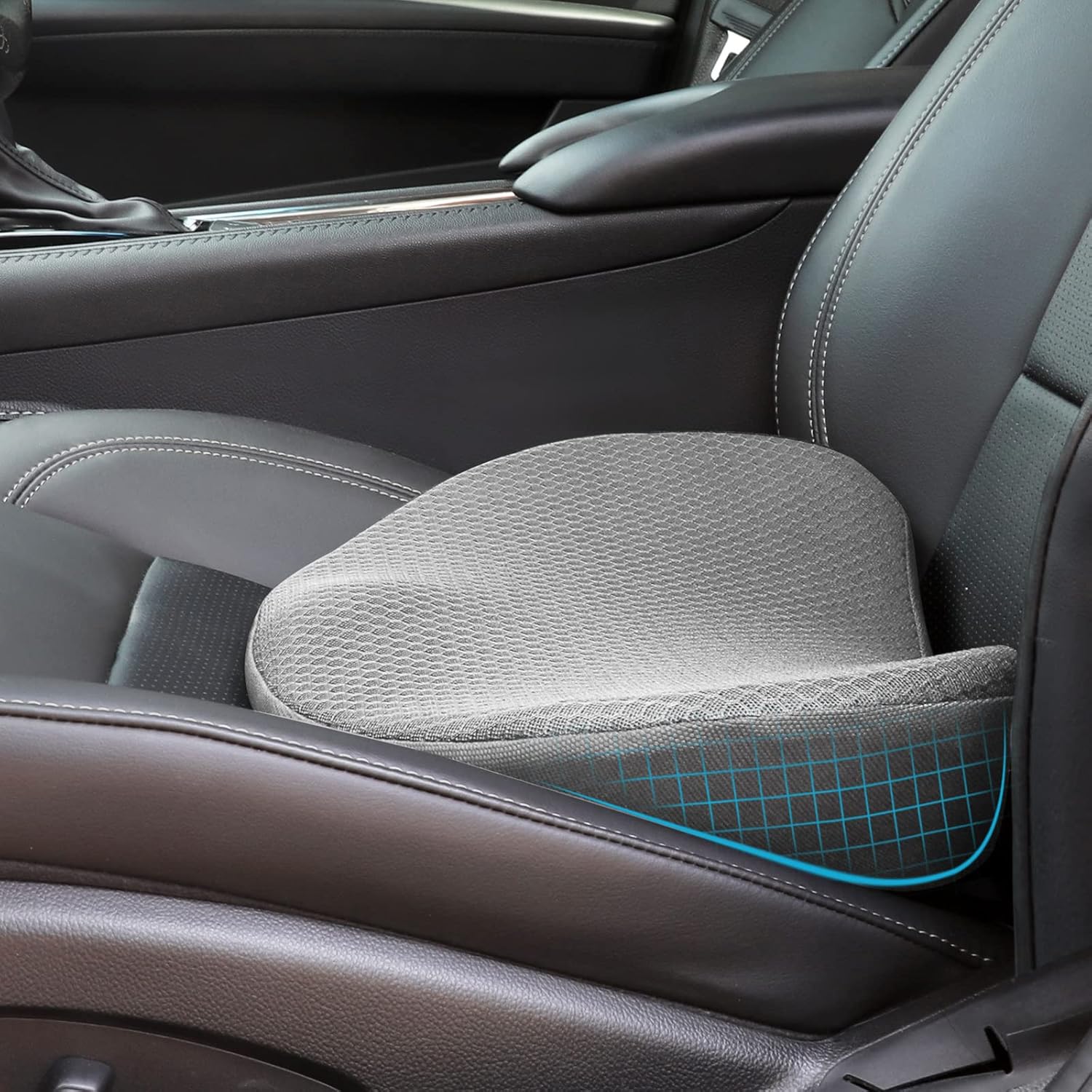 OLYDON Car Seat Cushion for Driving Comfort Memory Foam for Car