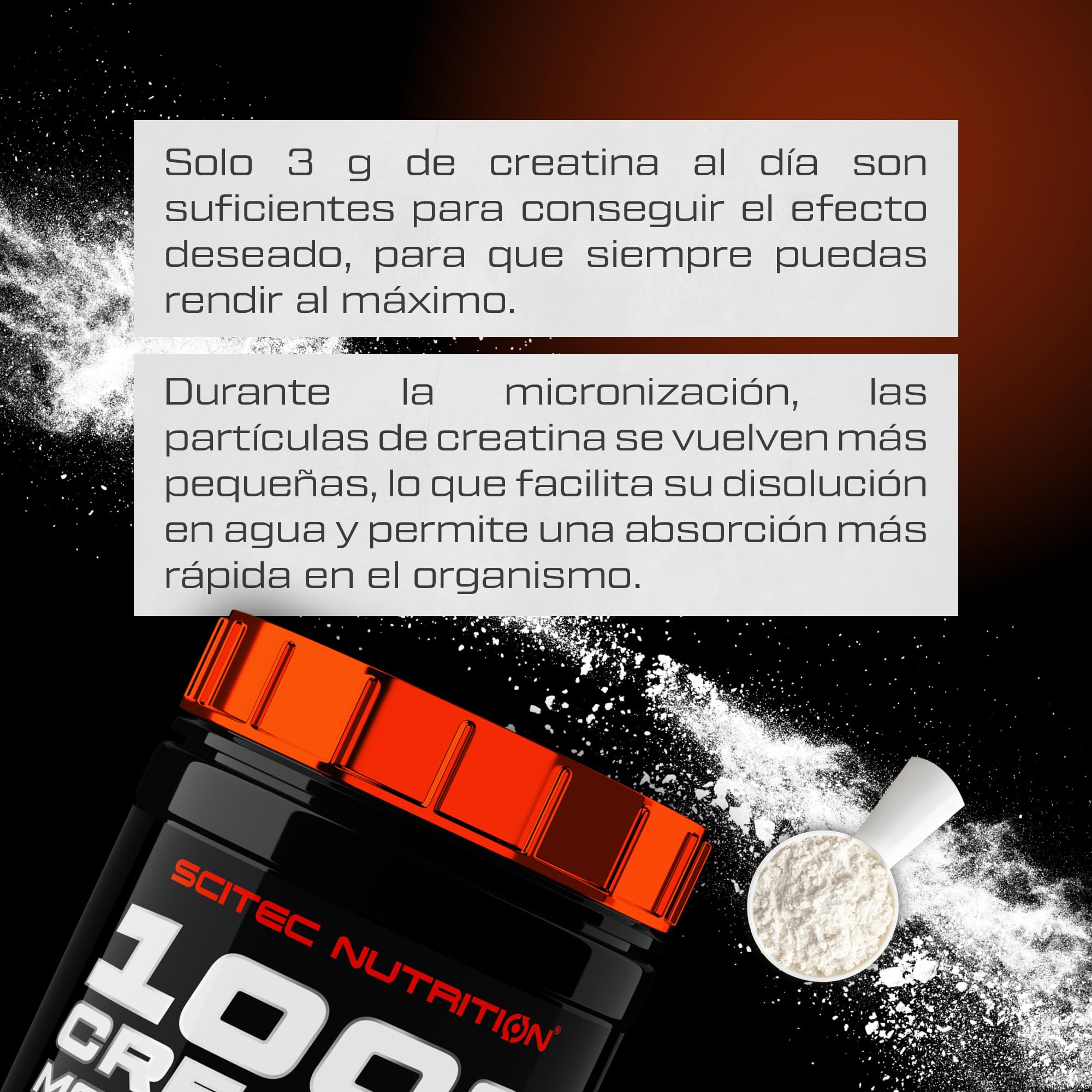 Scitec Nutrition 100% Creatine Monohydrate - Creatina pura para la fuerza | Ejercicios sucesivos de alta intensidad y corta duración - Fórmula de un solo ingrediente - Sin aditivos - 500 g, sin sabor
