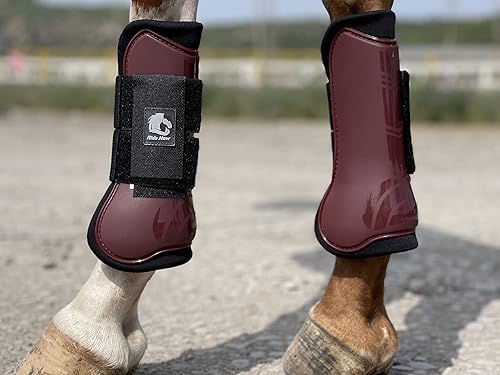 Miniatura 3 de Ride Now Juego de 4 botas de tendón de caballo con parte delantera abierta, botas para caballos