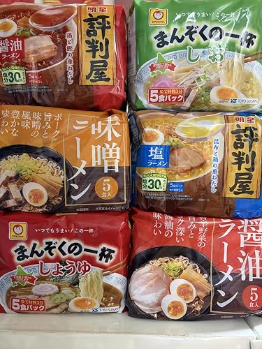 Amazon.co.jp: 袋ラーメン6種類30食詰め合わせセット : 食品・飲料・お酒