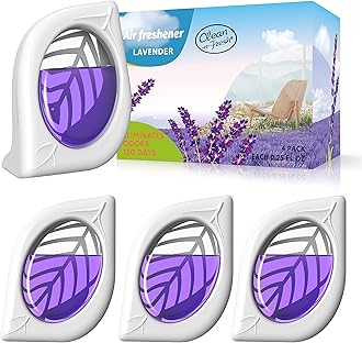 Air Freshener for Home, 4 Pack, Lavender, Odor Eliminator for Small Area Closets Bathroom Pets Strong Odor, Up to 120 Days