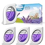 Air Freshener for Home, 4 Pack, Lavender, Odor Eliminator for Small Area Closets Bathroom Pets Strong Odor, Up to 120 Days