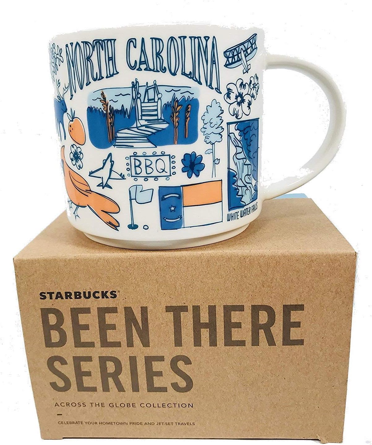 Starbucks Been There Series Collection North Carolina Coffee Mug New With Box,14 fluid ounces