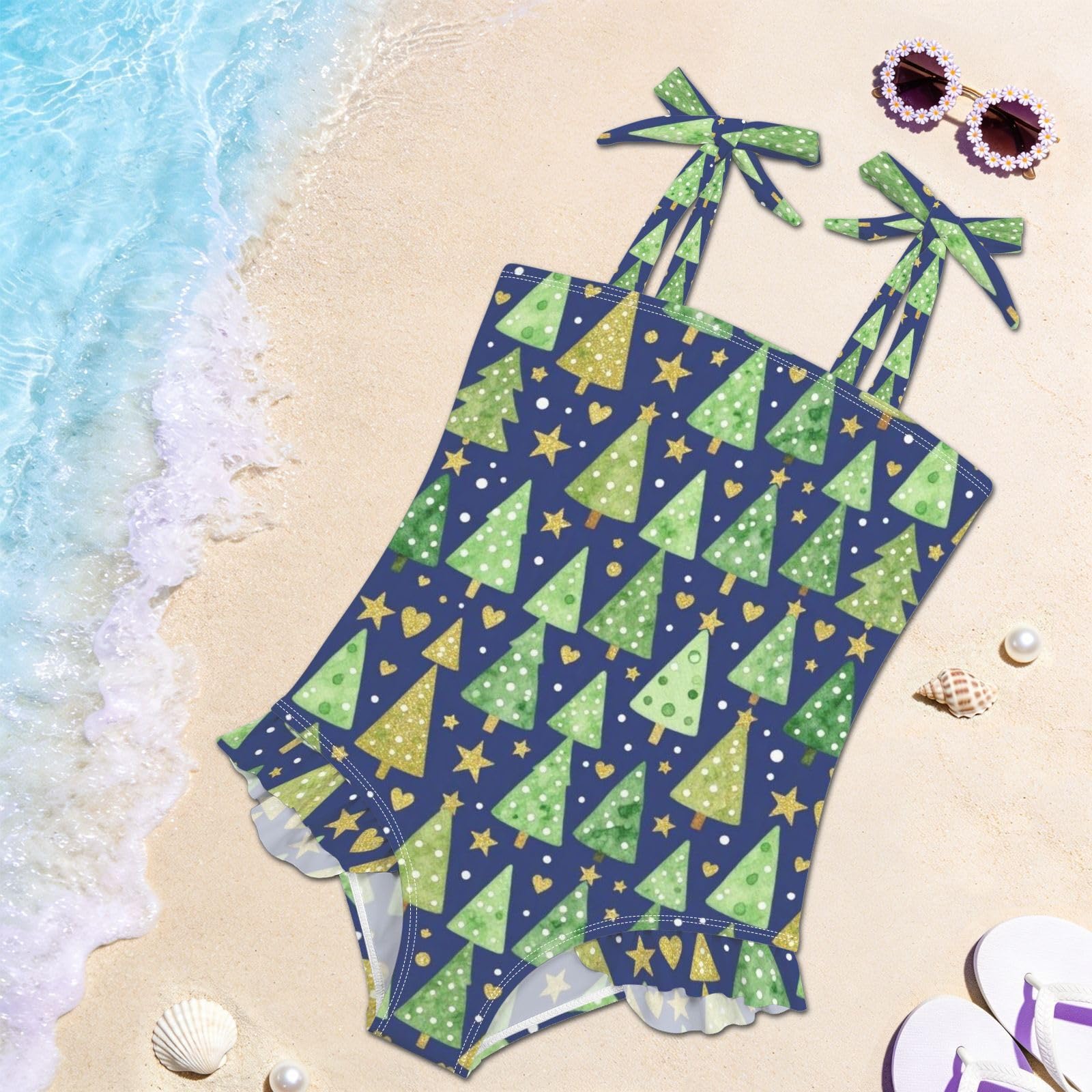 FRODOTGV Costume da bagno intero da ragazza, ad asciugatura rapida, costume da bagno da spiaggia per bambine