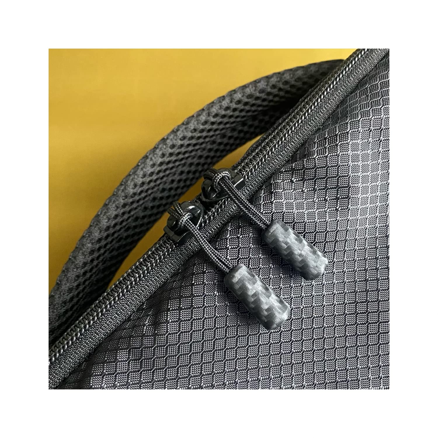 BJA Carbon Fibre Style Zipper Pull (Black-Set of 9 pcs)