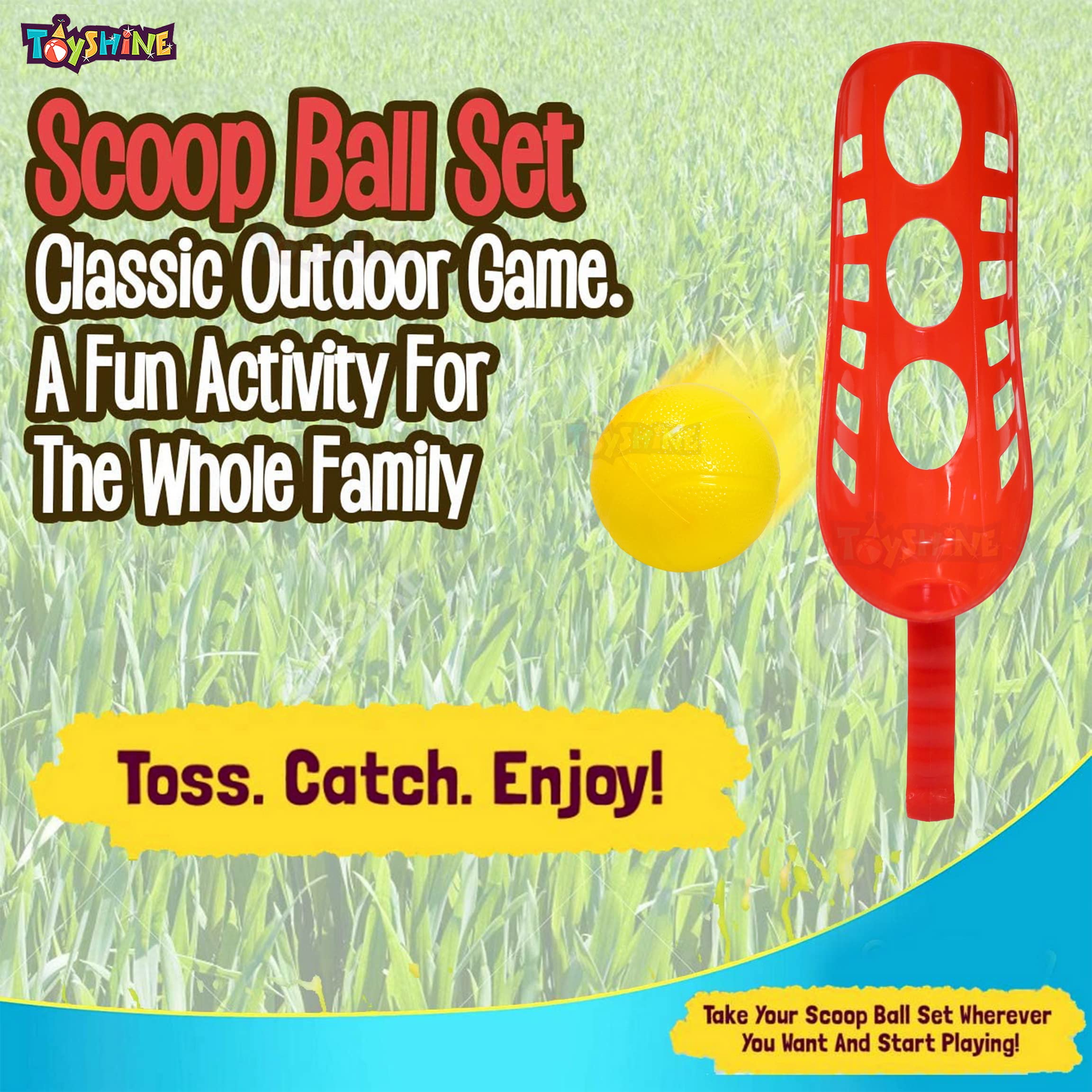 Toyshine Kid's 5 in 1 Sports Set with Bowling Game, Ring Toss
