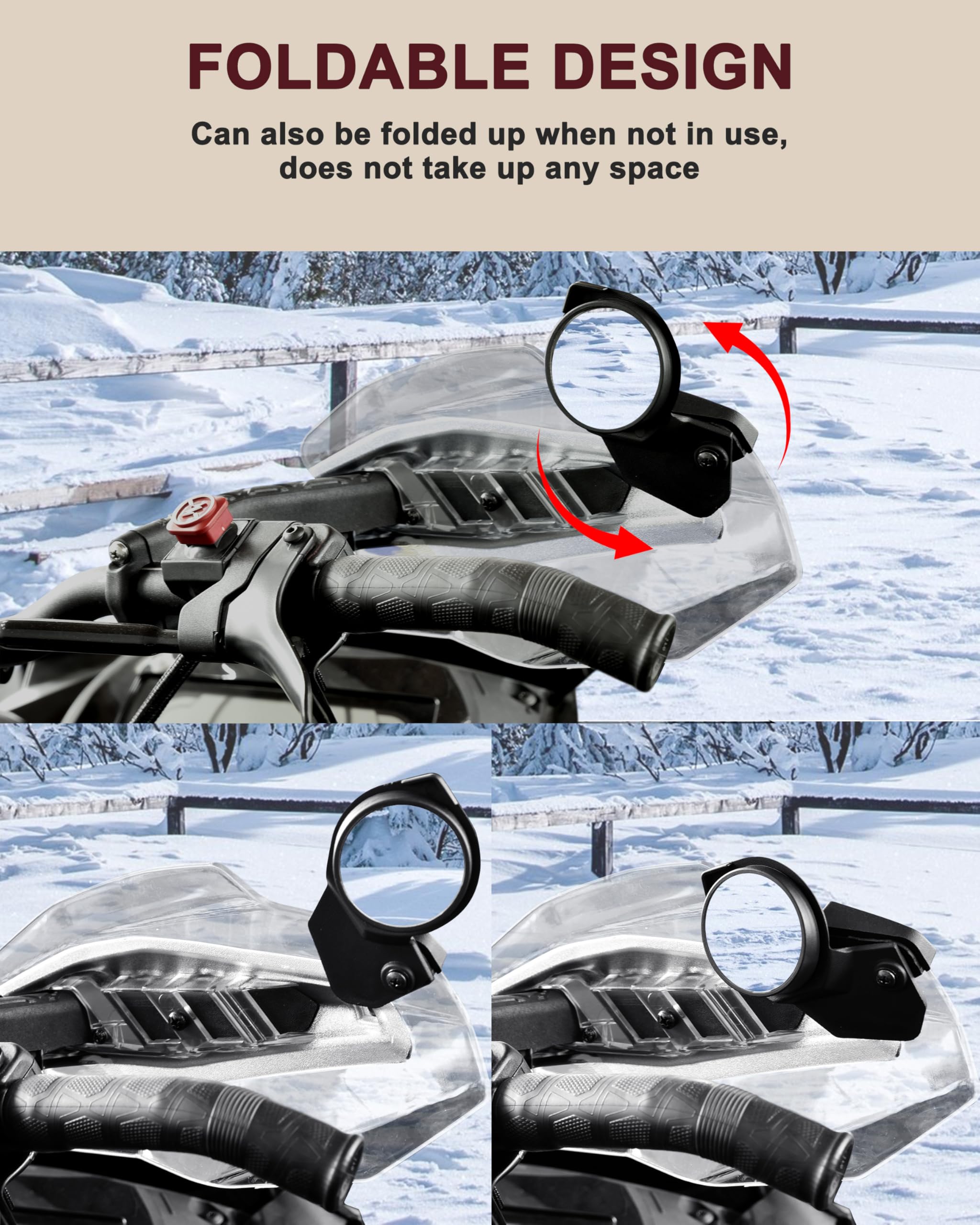 Amazon | SAUTVS ハンドガード サイドミラー Ski-Doo REV XS XM XP XR
