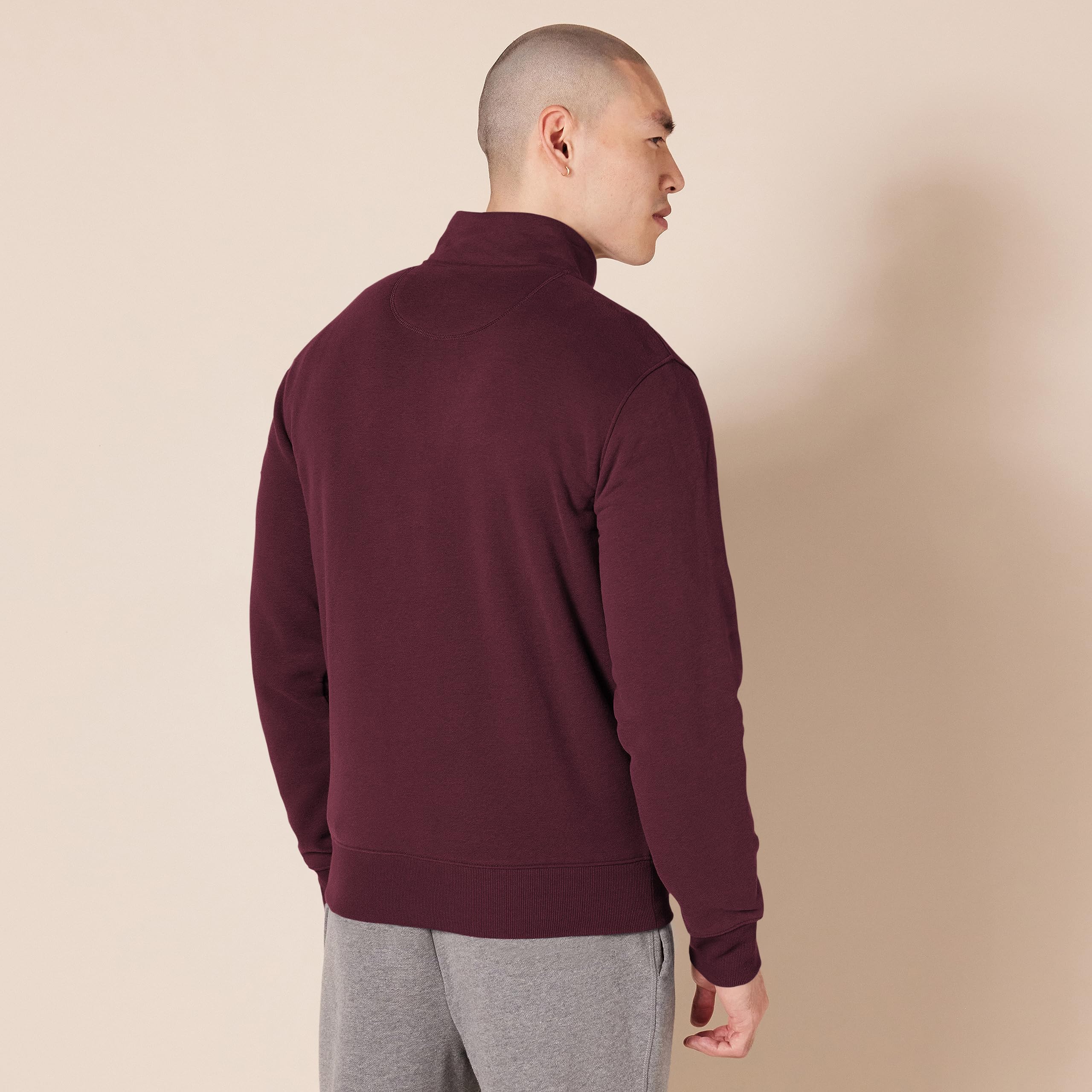 Amazon Essentials Felpa con Collo a Lupetto con Cerniera Integrale Uomo