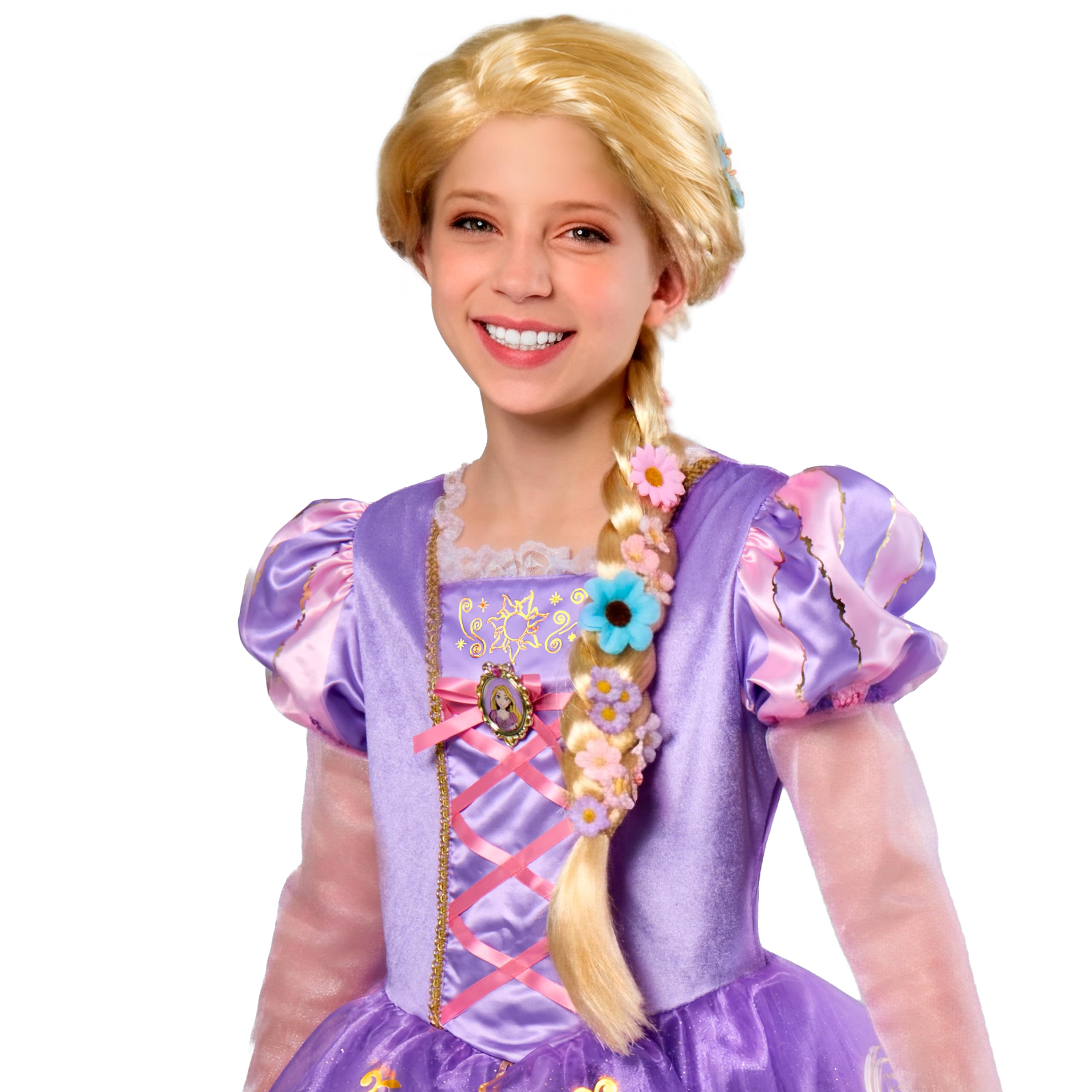 Party City Disney Princess Tangled: parrucca Rapunzel per bambine, taglia unica