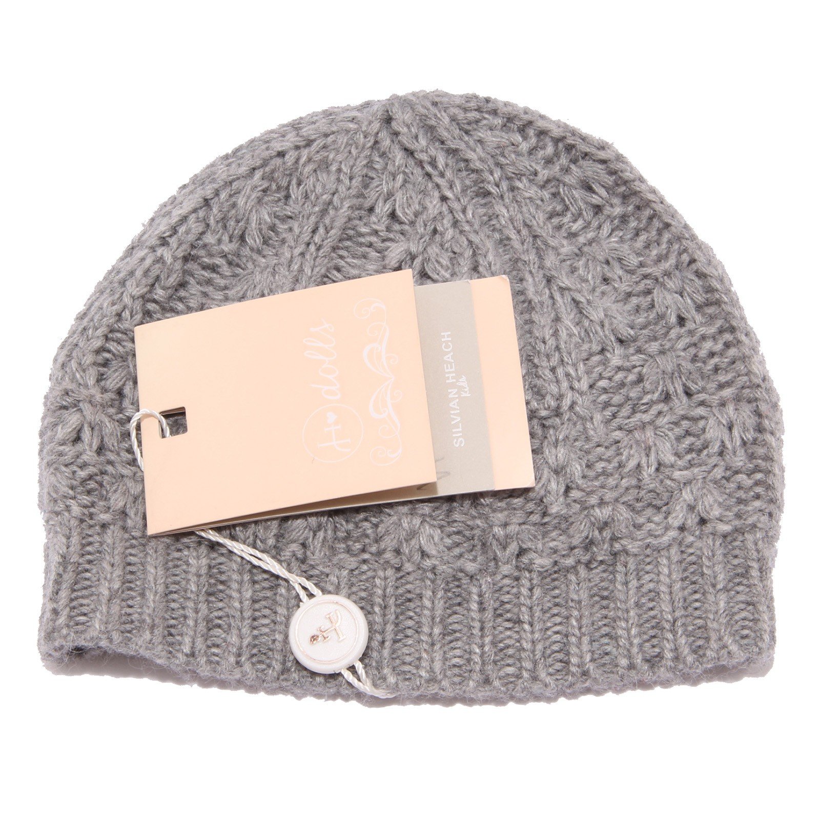 SILVIAN HEACH 1668W cuffia bimba girl grey wool hat [40/37 CM]