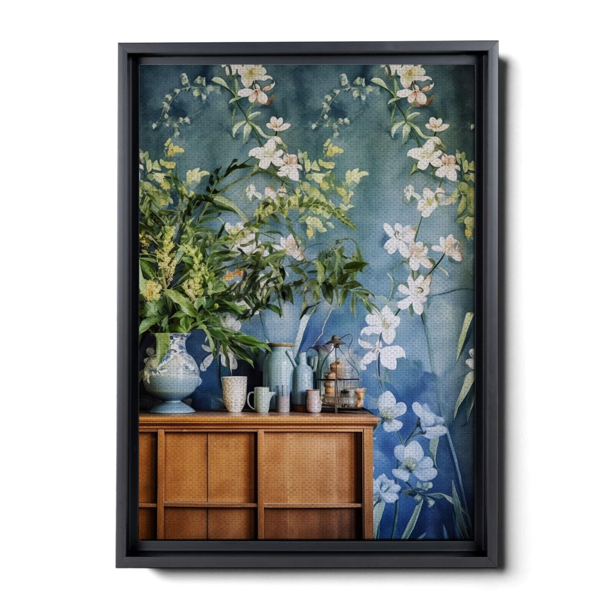 BloomFlowers Watercolor Canvas Print, Texture of Dreams, Wall Art for Living Room Bedroom Kitchen Office, Home Decor