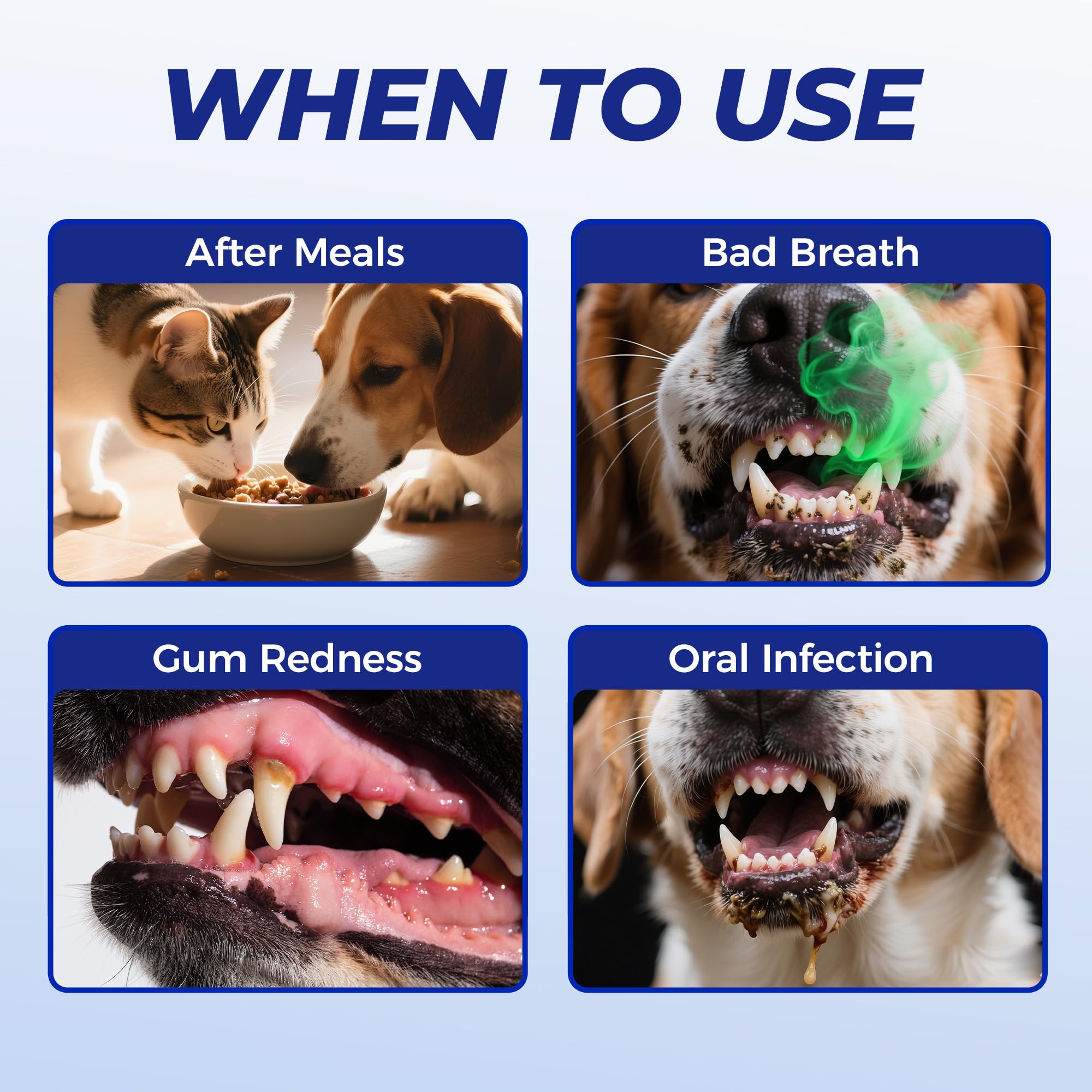 Wellix 100 Count Dog Teeth Cleaning Wipes for Dogs & Cats - Natural Formula Dental Care Finger Wipes Reduces Dog Plaque, Tartar & Bad Breath - No-Rinse Disposable Dog Dental Wipes - image 8