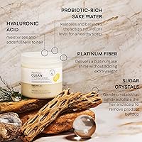 Vista 4 de NatureLab.TOKYO Perfect Clean Scalp Scrub & Clarifying Shampoo - Sugar Crystals, Probiotic Sake Water, Hyaluronic Acid, Pearl Extract - 2-in-1 Deep